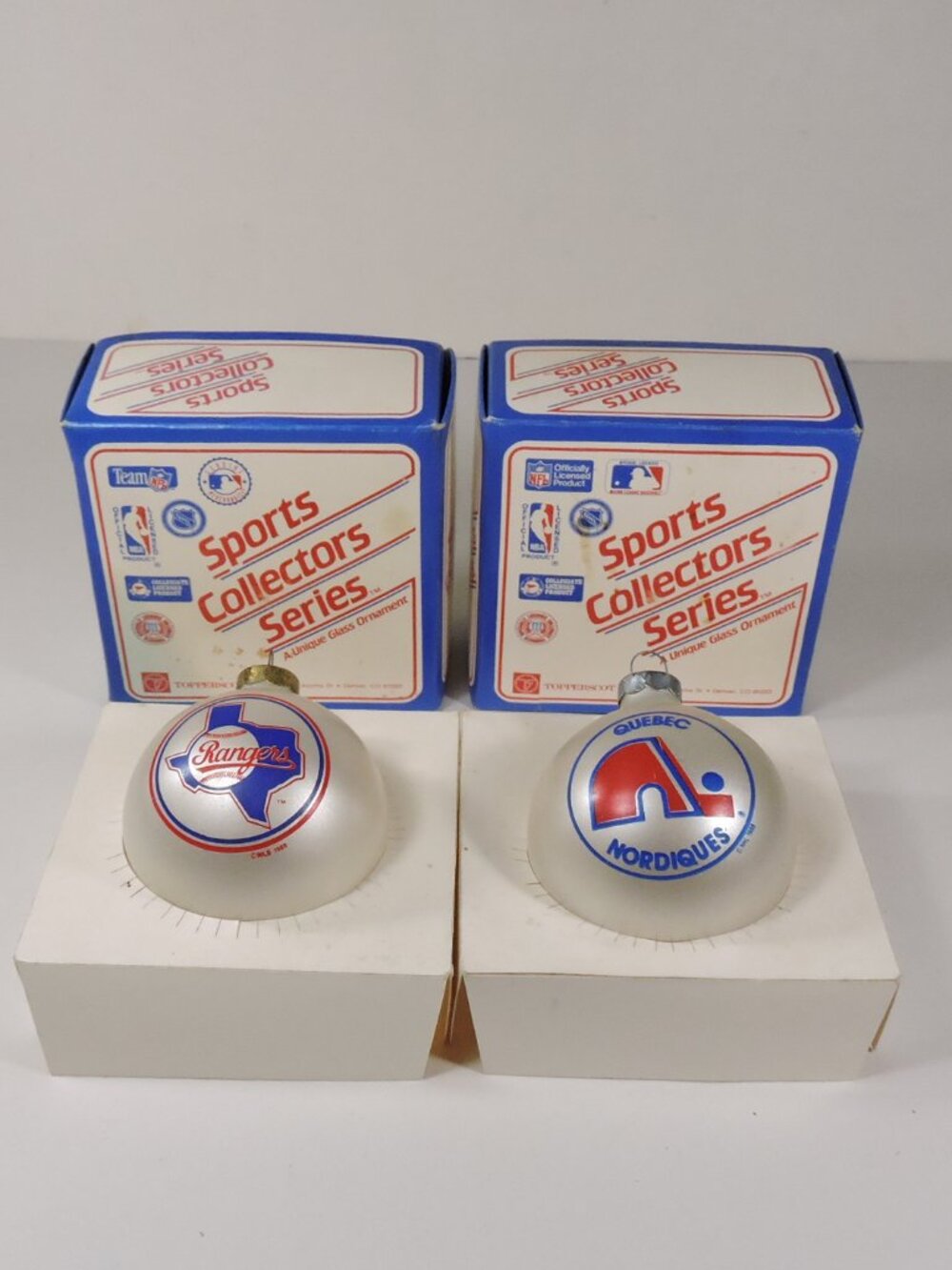 Christmas Tree Ornament - Sports Collectors Series NY Rangers & Quebec Nordiques
